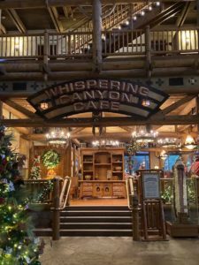 Whispering canyon cafe review at the Wilderness lodge Disneyworld