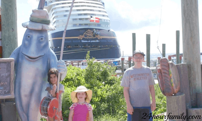 Kids at Castaway Cay on Disney Cruise