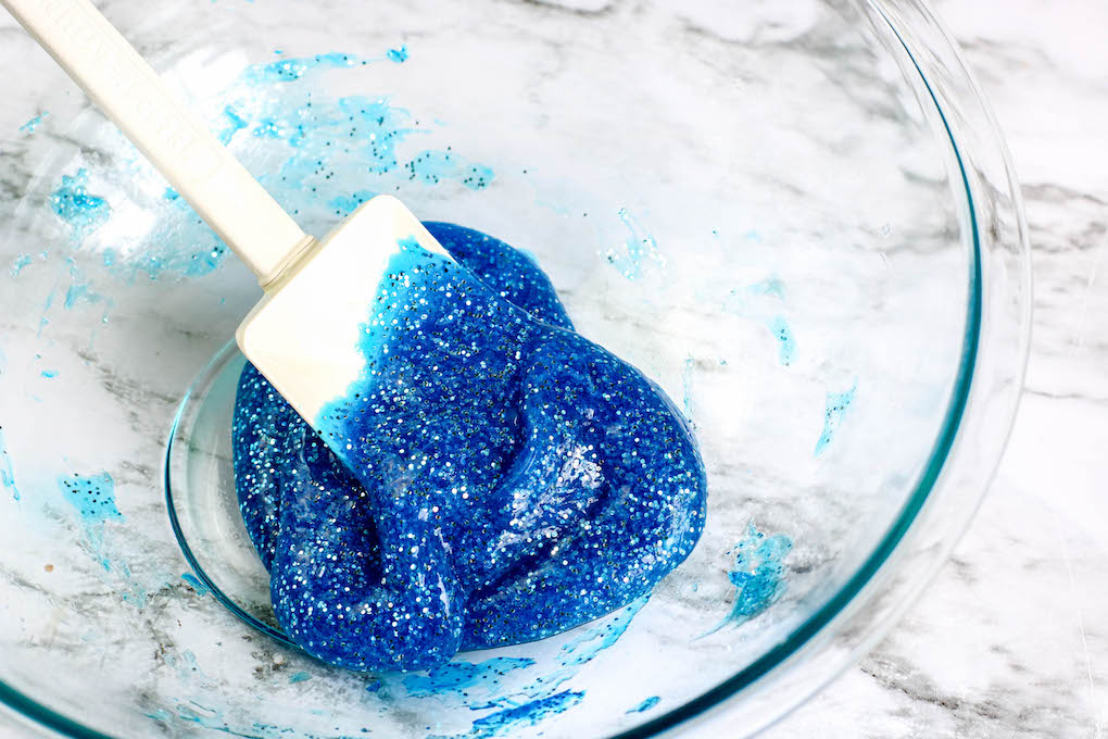 Making ocean slime with your kids