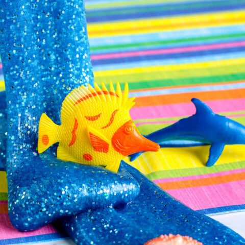 how to make blue ocean slime for kids fun slime recipe crafts for kids