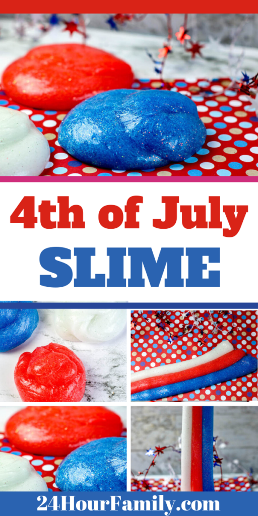 How to make homemade slime for independence day crafts