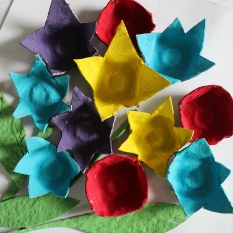 Egg Carton Flowers (Perfect for Spring or Mother's Day)