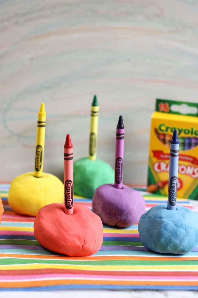 play doh crayon crafts crayon craft play dough crafts