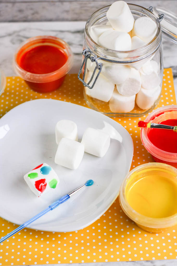 edible paint recipe for toddlers to paint their food 