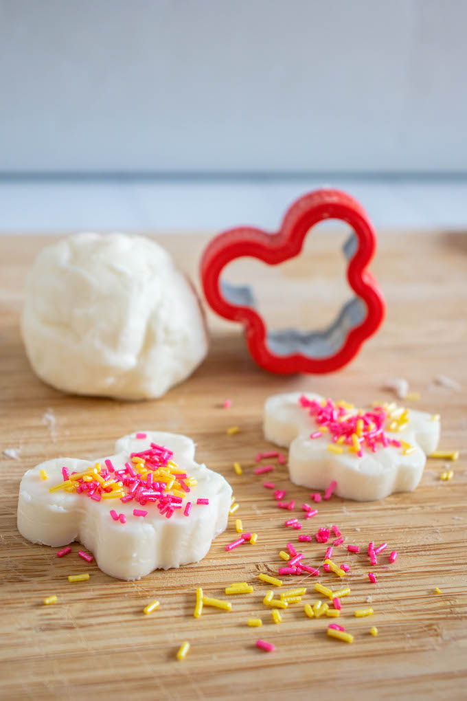 Mickey Mouse shaped edible play dough