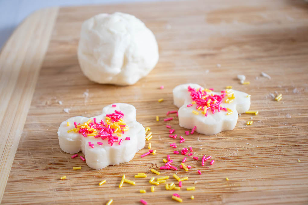 Disney shaped edible play dough
