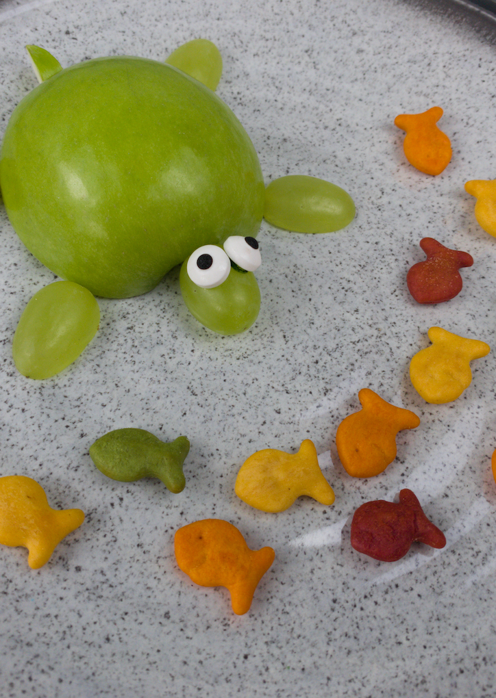 apple turtle snack for kids ocean animal crafts