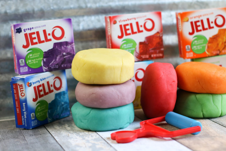 how to make jello playdough
