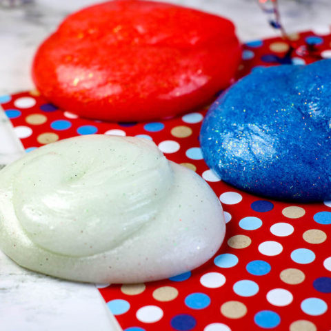 4th of July Red, White and Blue Patriotic Slime