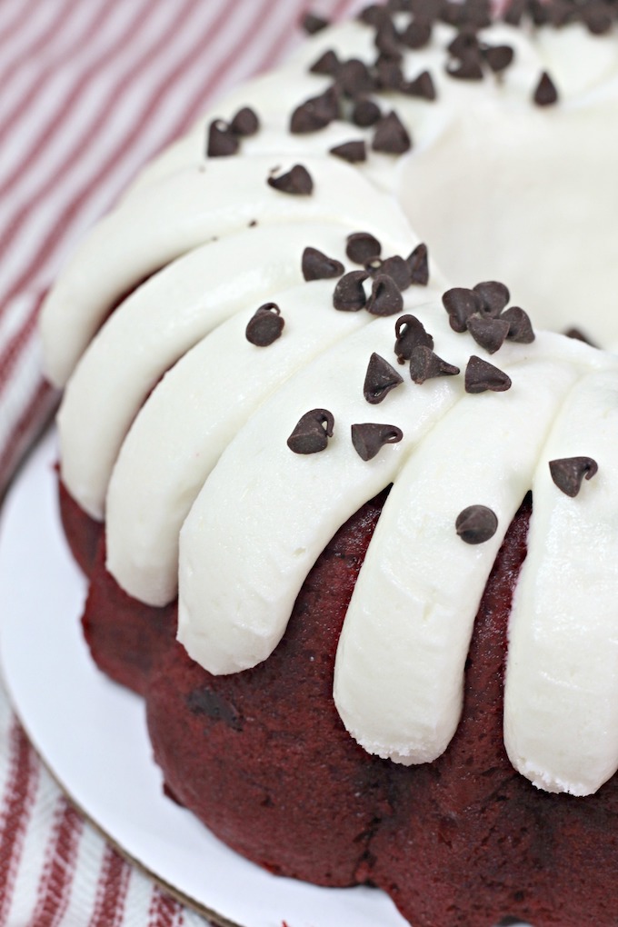 Red Velvet Bundt Cake Recipe (Using Cake Mix)!