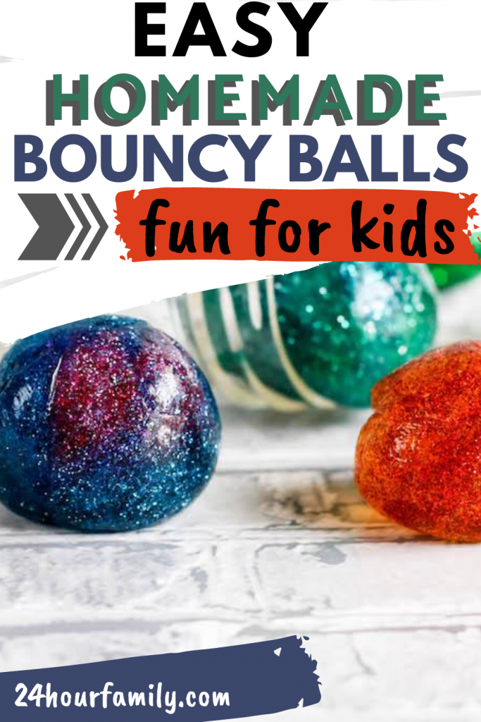 easy homemade bouncy ball fun for kids science experiment made with borax