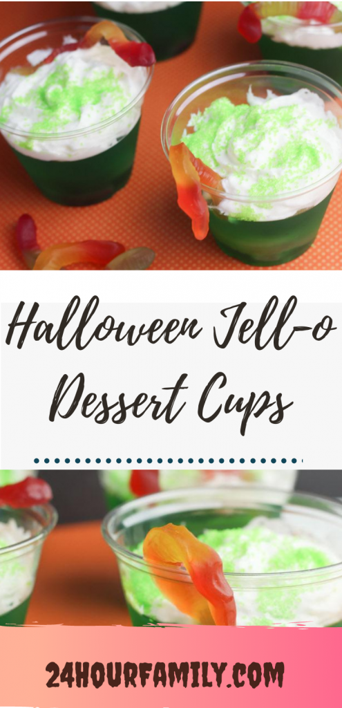 halloween toxic swamp jello cups dessert cups for halloween party