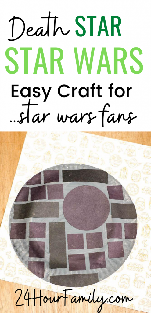 Death Star Star Wars easy craft for Star Wars fans