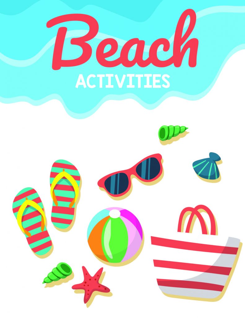 beach activities printable and worksheets and coloring pages