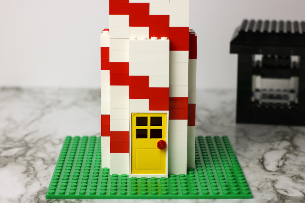 lego lighthouse instructions with lego door and door frame