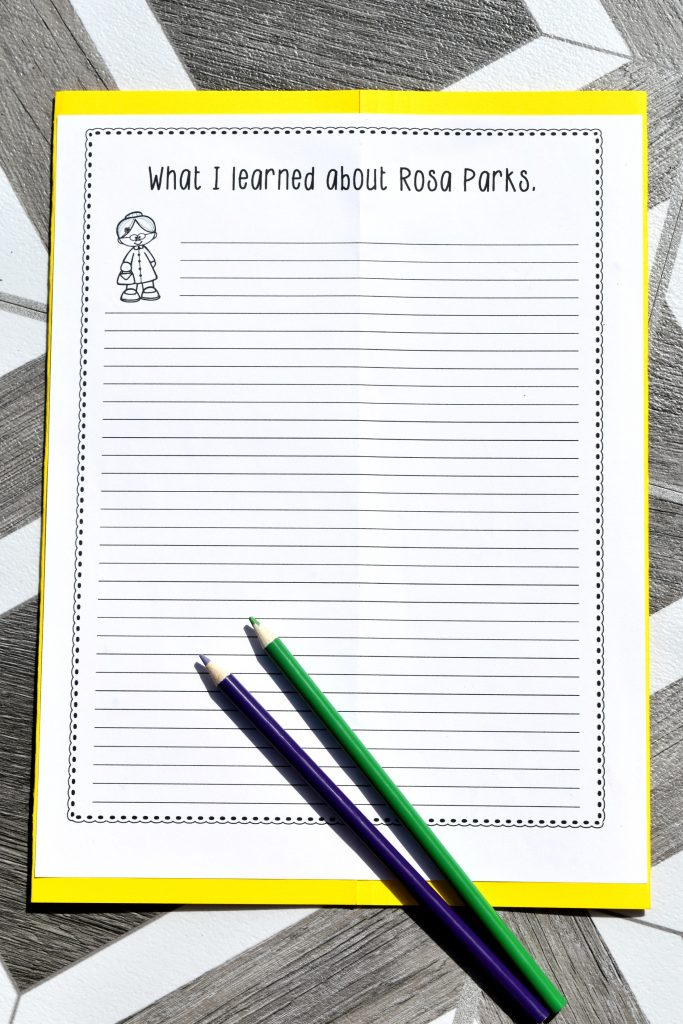 what I learned about rosa parks free printable pdf