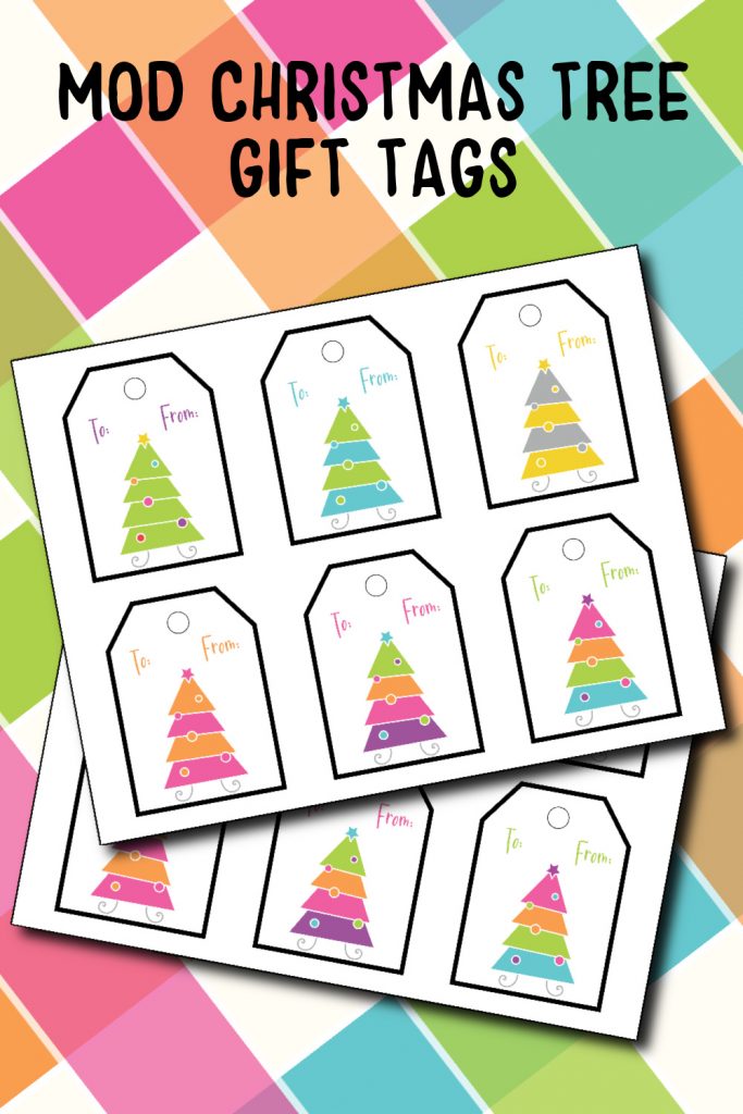 modern christmas tree gift tags free printable download pdf