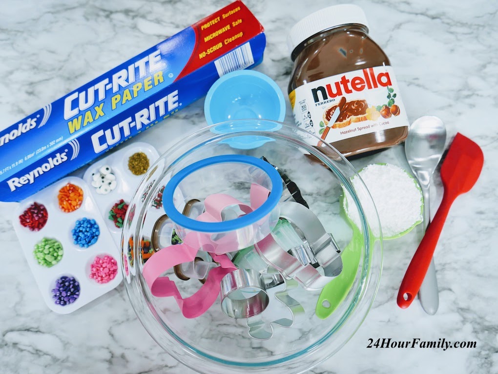 ingredients needed to make nutella playdough