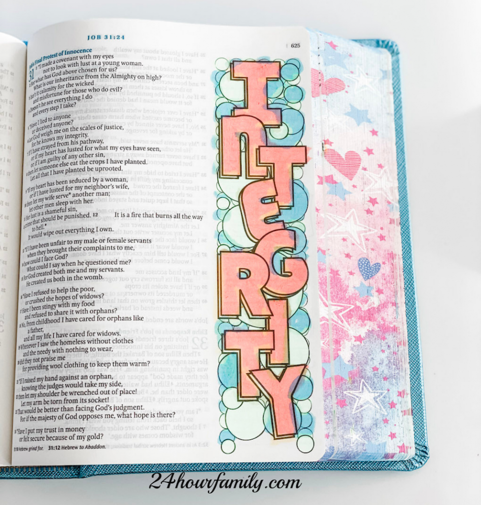 Bible journaling pictures