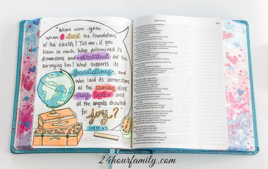 How to Teach Bible Journaling to Your Kids