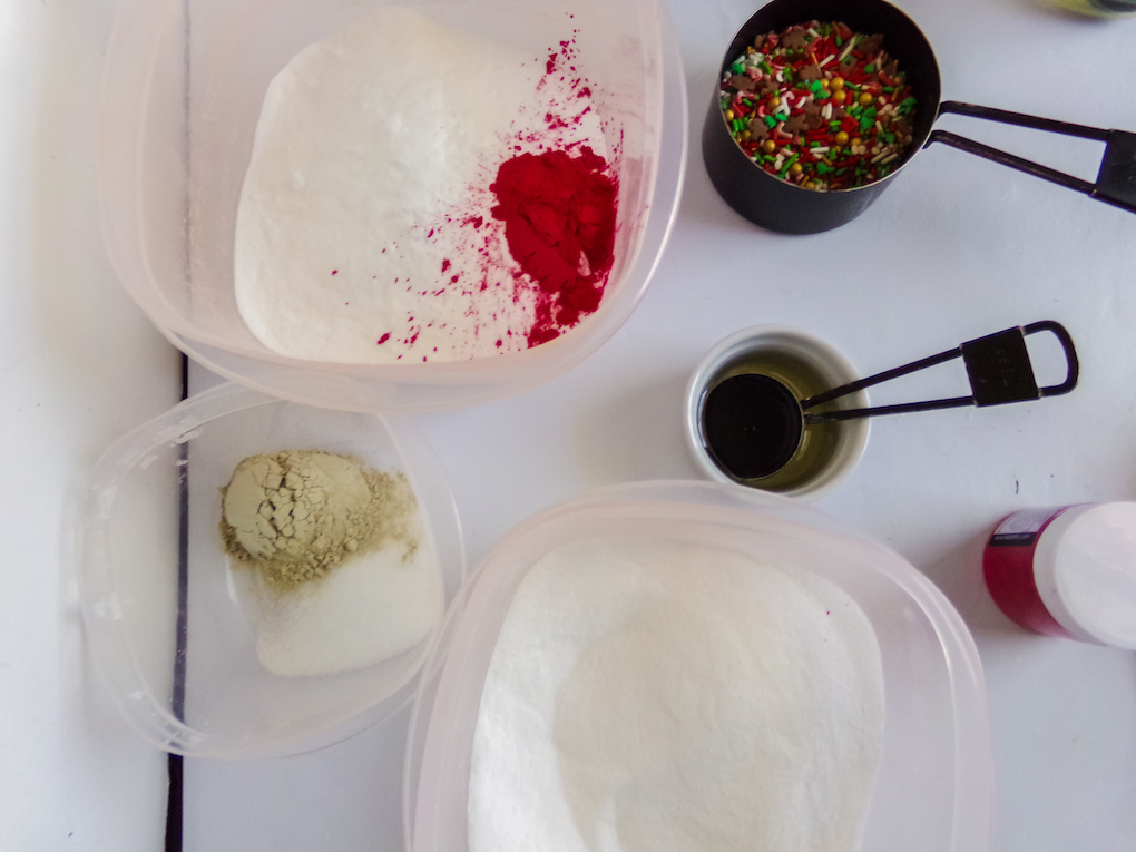 Ingredients for Christmas Bath Bombs