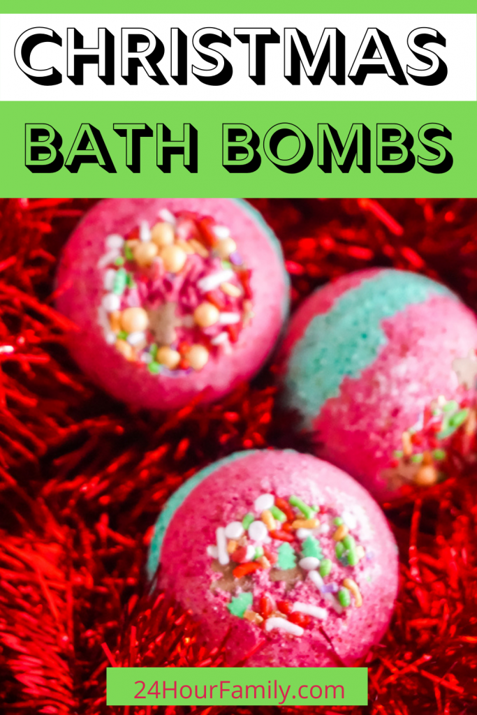 Christmas bath bombs
