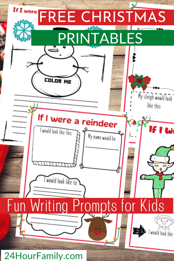 free christmas printables fun writing prompts for kids