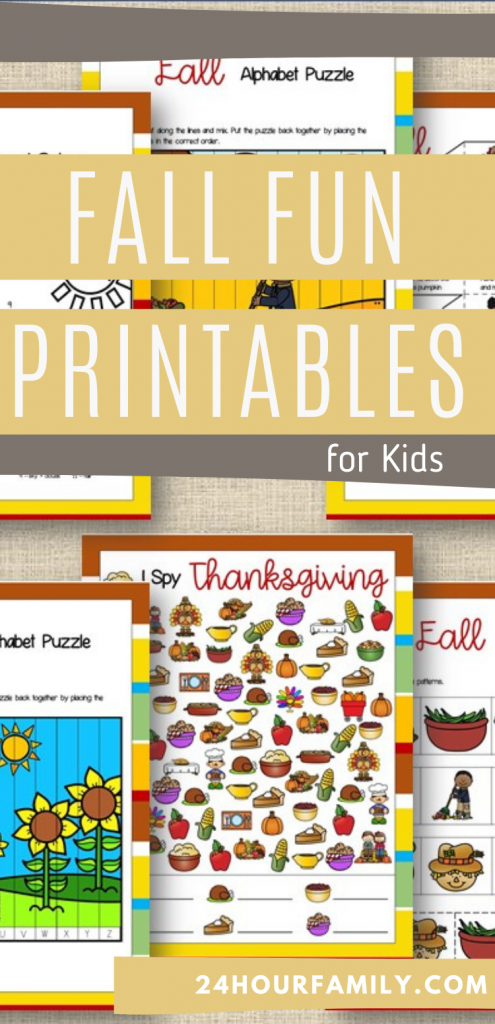 Fall fun printables thanksgiving games printables 