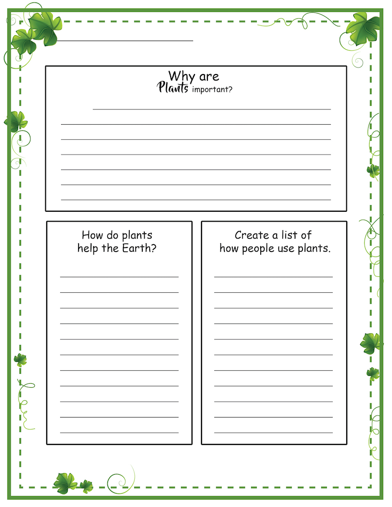 why are plants important?  How do plants help the earth?
