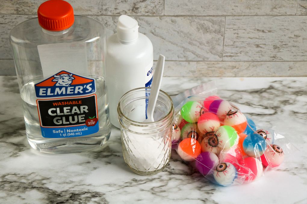 ingredients needed to make homemade clear slime