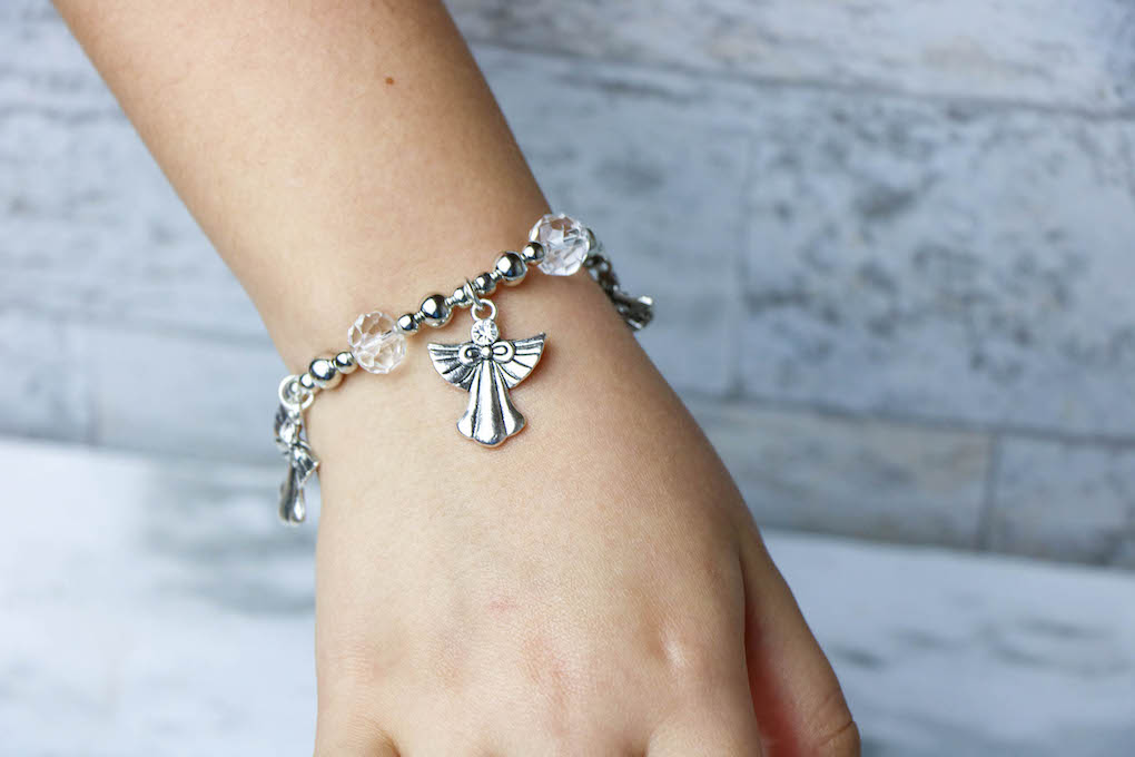 Make a DIY Angel charm bracelet
