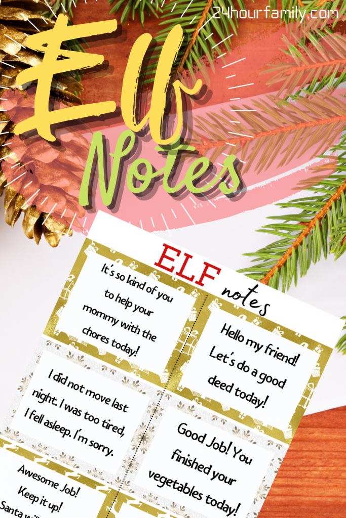 Elf on the shelf notes