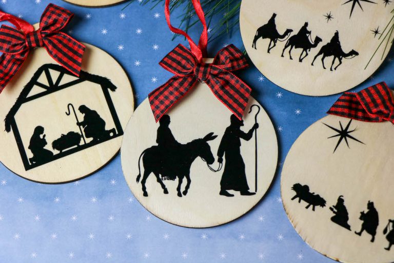 Christmas story nativity ornament