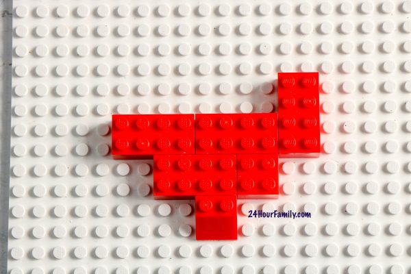 How to build a lego heart with your kids