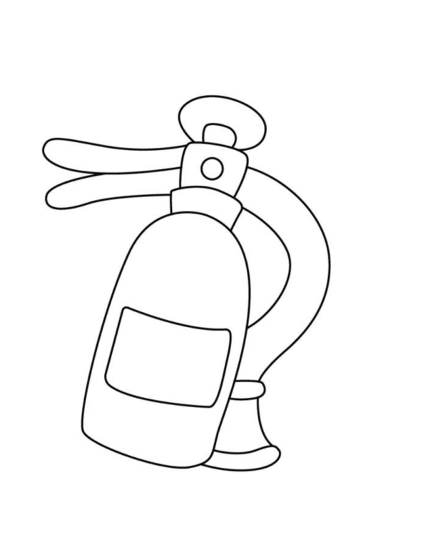step by step guide on how to draw a fire extinguisher