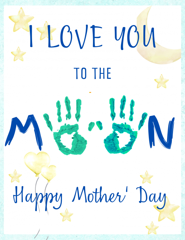Mommy Happy Mother's Day handprint art