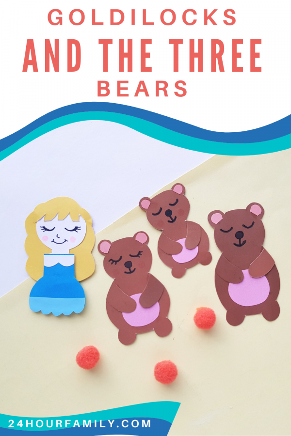 Goldilocks and the three bears printable pdf craft perfect for kids and preschoolers