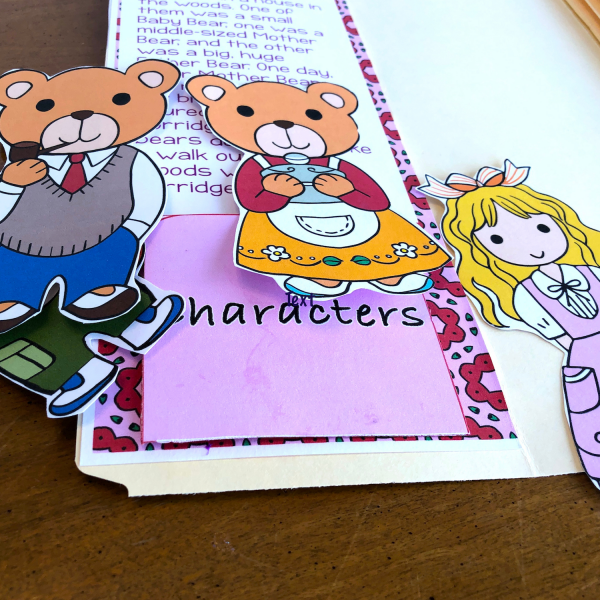 Printable Goldilocks and the three bears pdf