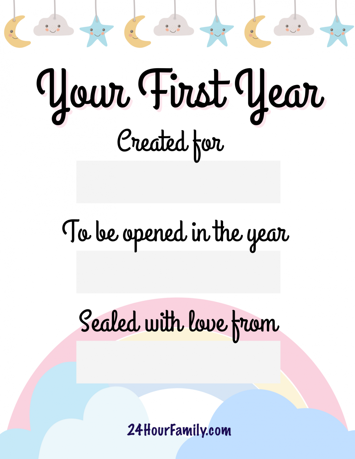 Baby's Time Capsule Ideas to Treasure Forever (Plus Free Printable ...