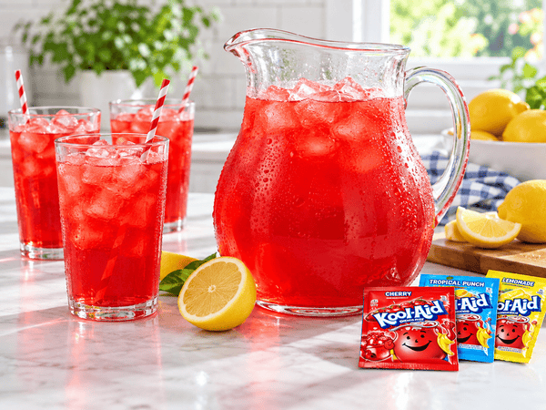 mixing kool-aid and sugar