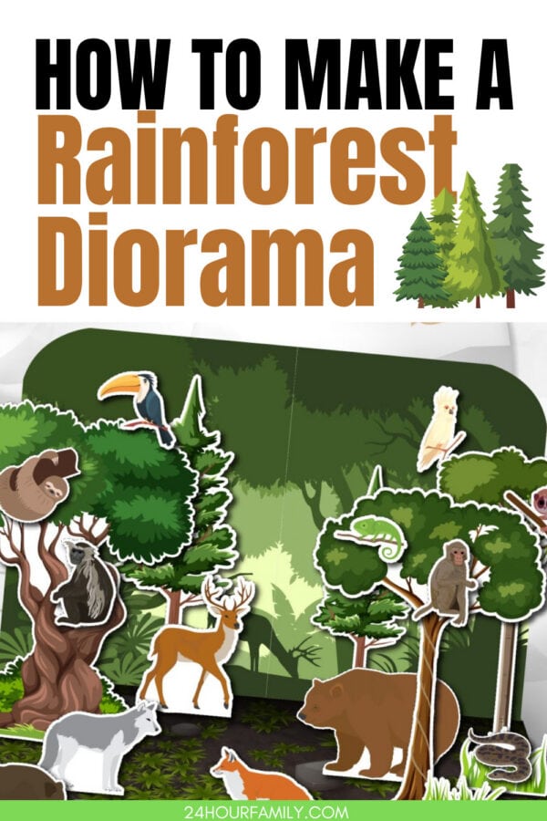 How to make a rainforest diorama printable science project
