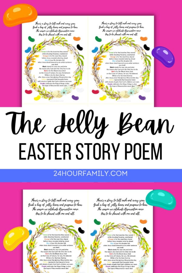 free printable jelly bean poem printable
