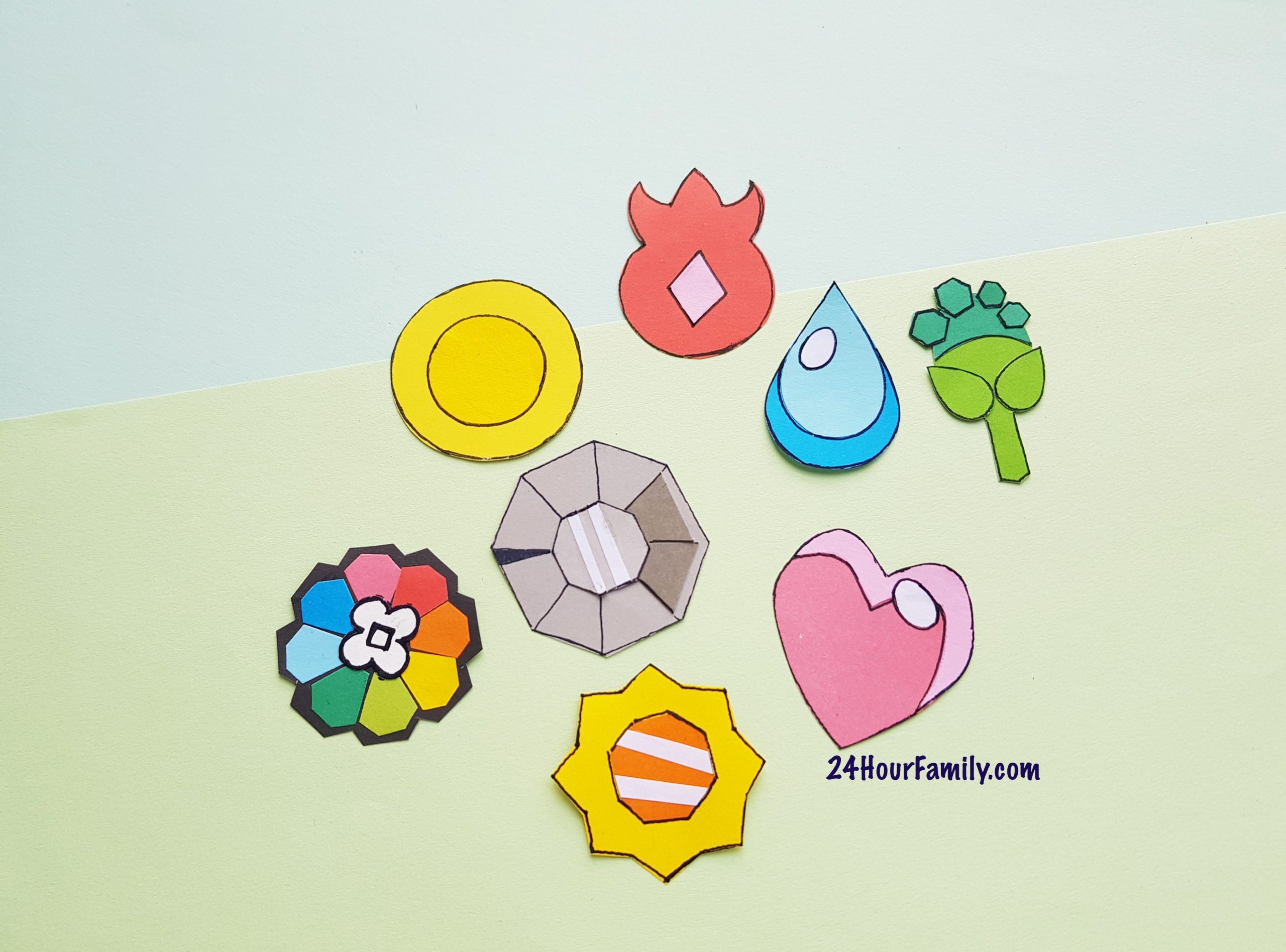 Pokemon Paper Crafts: Fun Pokemon Badges