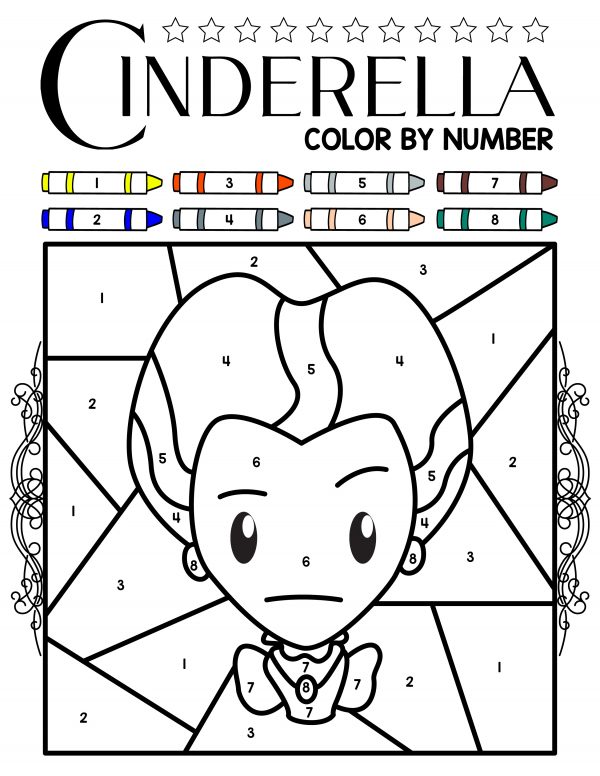 Cinderella color by number