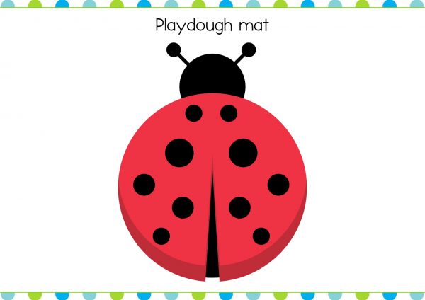 lady bug play doh mat free printable pdf