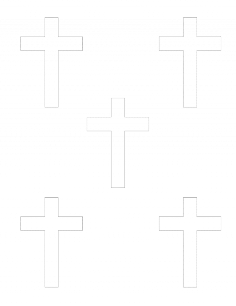 Free Printable Cross Template - 24hourfamily.com