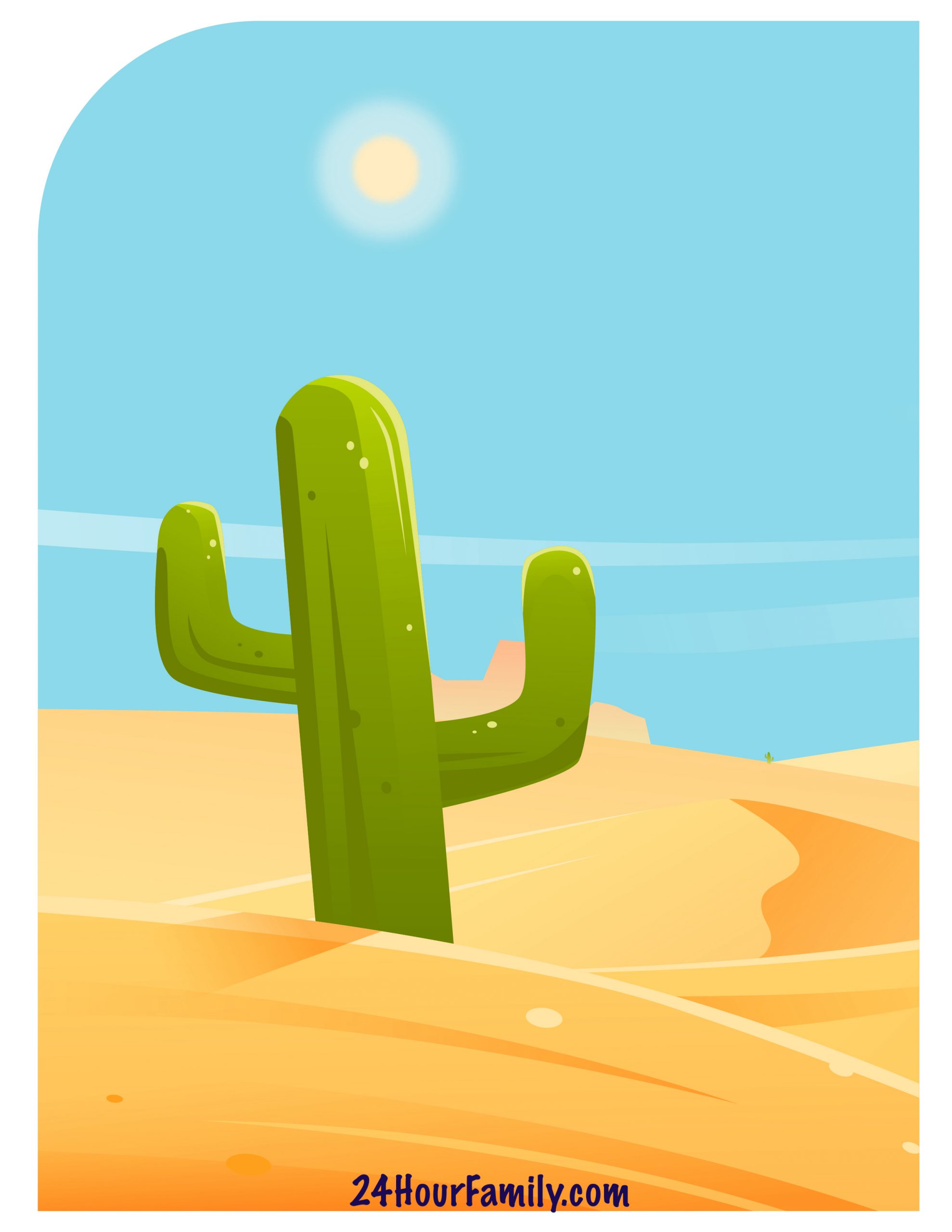 How to Make a Desert Diorama (Plus Free Printable) - 24hourfamily.com