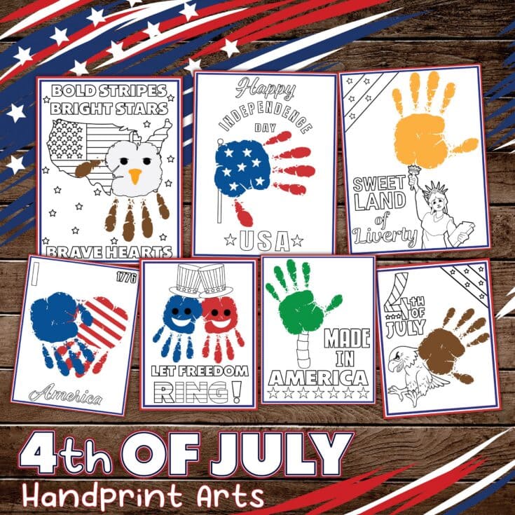 Image for Hand Print Art for Kids to Celebrate July the 4th