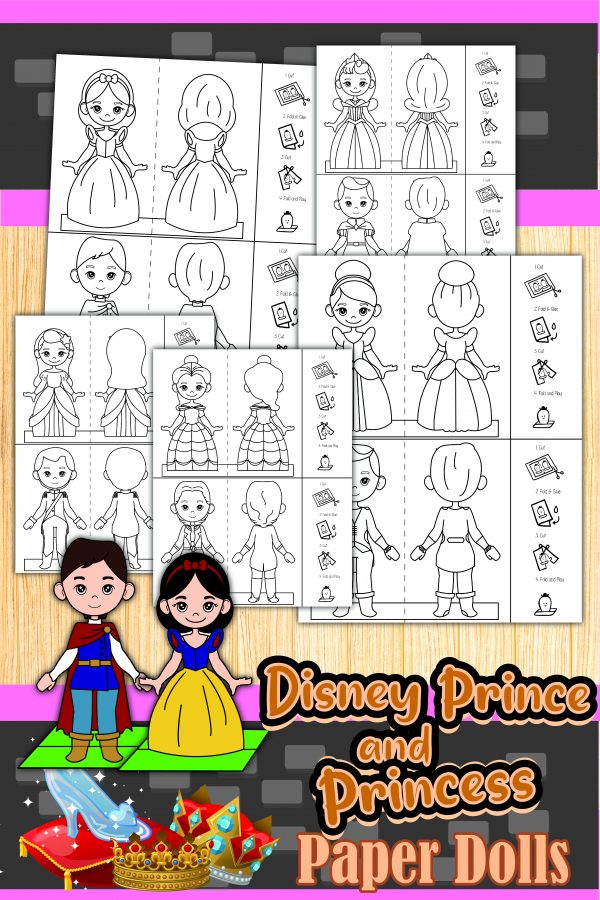 Princess paper doll printable