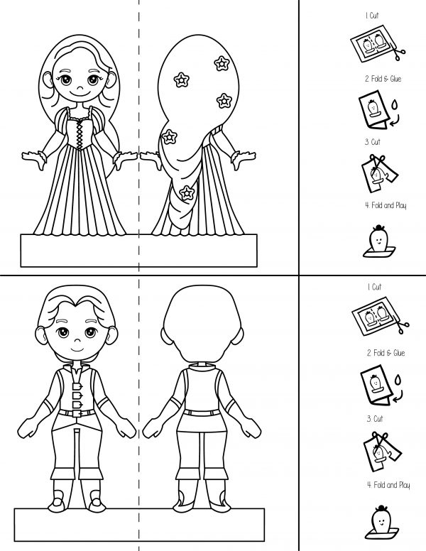 princess Ariel paper dolls the little mermaid paper doll free printable pdf